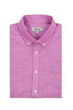 Chemise manches courtes CHARLES DE SEYNE 53CS1CS901 Rose